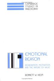 Cover of Emotional Reason by Bennett W. Helm