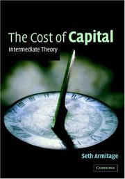 Front cover of The Cost of Capital by Seth Armitage