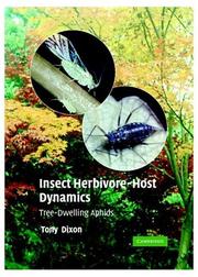 Cover of Insect herbivore-host dynamics by A. F. G. Dixon