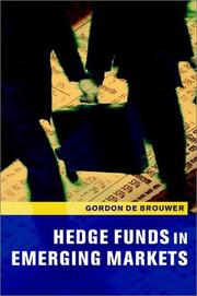 Cover of Hedge Funds in Emerging Markets by Gordon de Brouwer