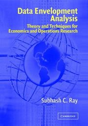 Cover of Data Envelopment Analysis by Subhash C. Ray