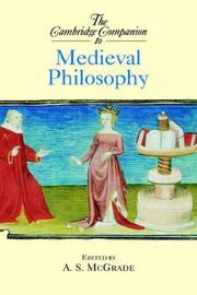 Cover of The Cambridge companion to medieval philosophy by Arthur Stephen McGrade
