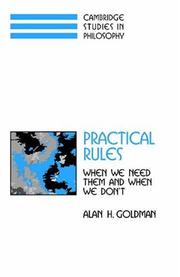 Cover of Practical Rules by Alan H. Goldman