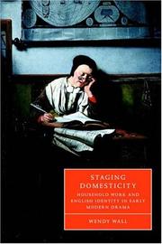 Cover of Staging domesticity by Wendy Wall