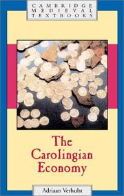 Front cover of The Carolingian Economy by Adriaan Verhulst