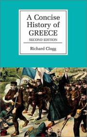 Front cover of A concise history of Greece by Richard Clogg