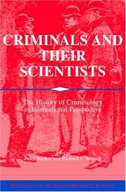 Front cover of Criminals and their scientists by Becker, Peter