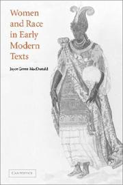 Front cover of Women and race in early modern texts by Joyce Green MacDonald