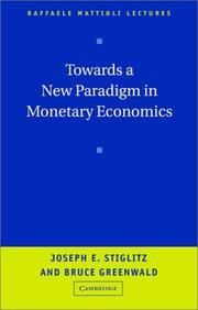 Front cover of Towards a new paradigm in monetary economics by Joseph E. Stiglitz