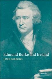 Front cover of Edmund Burke and Ireland by Luke Gibbons