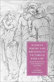 Front cover of Women's poetry and religion in Victorian England by Cynthia Scheinberg