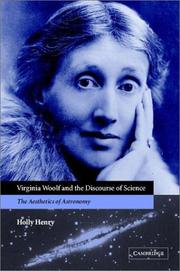 Front cover of Virginia Woolf and the discourse of science by Holly Henry