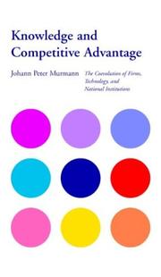 Cover of Knowledge and Competitive Advantage by Johann Peter Murmann