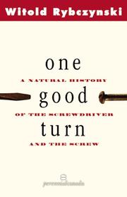 Cover of One Good Turn by Witold Rybczynski