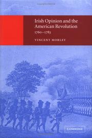Front cover of Irish opinion and the American Revolution, 1760-1783 by Vincent Morley