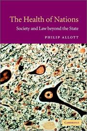 Cover of The health of nations by Philip Allott