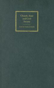 Cover of Church, state and civil society by David Fergusson