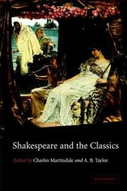 Cover of Shakespeare and the classics by Charles Martindale