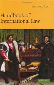 Cover of Handbook of international law by Anthony Aust