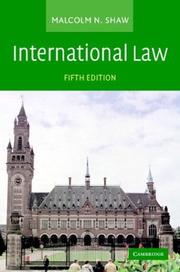Cover of International Law by Malcolm N. Shaw
