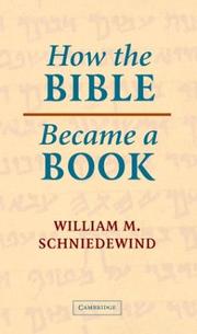Cover of How the Bible Became a Book by William M. Schniedewind
