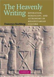 Front cover of The Heavenly Writing by Francesca Rochberg