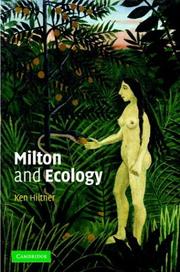 Cover of Milton and ecology by Ken Hiltner