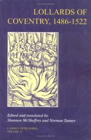 Cover of Lollards of Coventry, 1486-1522 by Shannon McSheffrey