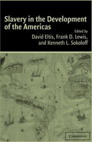 Cover of Slavery in the development of the Americas by David Eltis