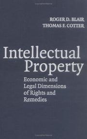 Cover of Intellectual property by Roger D. Blair