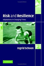 Cover of Risk and resilience by Ingrid Schoon