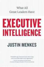 Cover of Executive Intelligence by Justin Menkes