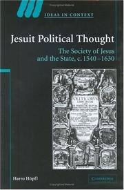 Front cover of Jesuit political thought by Harro Höpfl