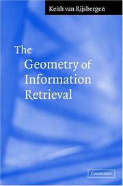 Front cover of The Geometry of Information Retrieval by C. J. van Rijsbergen
