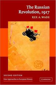 Cover of The Russian Revolution, 1917 by Rex A. Wade