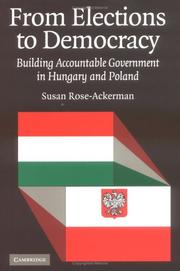 Cover of From Elections to Democracy by Susan Rose-Ackerman