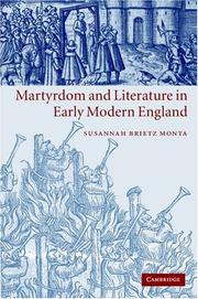 Front cover of Martyrdom and literature in early modern England by Susannah Brietz Monta