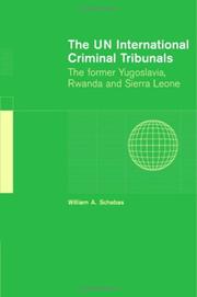 Front cover of The UN International Criminal Tribunals by William A. Schabas