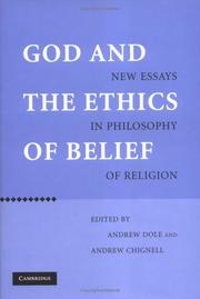 Front cover of God and the ethics of belief by Andrew Dole