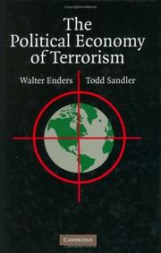 Front cover of The political economy of terrorism by Walter Enders