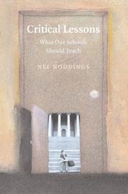 Cover of Critical Lessons by Nel Noddings