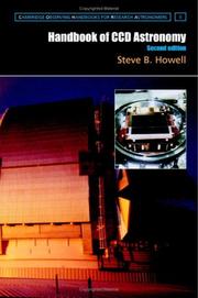 Front cover of Handbook of CCD astronomy by Steve B. Howell