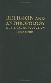 Front cover of Religion and anthropology by Brian Morris