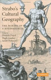 Cover of Strabo's cultural geography by Daniela Dueck