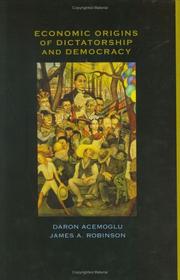 Front cover of Economic origins of dictatorship and democracy by Daron Acemoglu