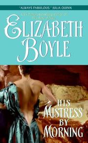 Front cover of His Mistress By Morning (Avon Romantic Treasure) by Elizabeth Boyle