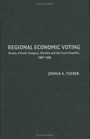 Front cover of Regional economic voting by Joshua A. Tucker