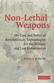 Cover of Non-lethal weapons by David A. Koplow