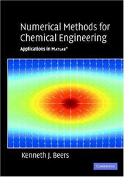 Cover of Numerical Methods for Chemical Engineering by Kenneth J. Beers