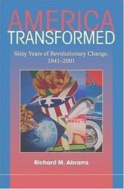 Cover of America transformed by Richard M. Abrams